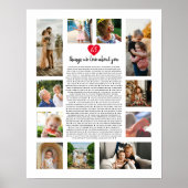 65件の私たちはあなたについての愛ハートフォトモンタージュ ポスター (正面)