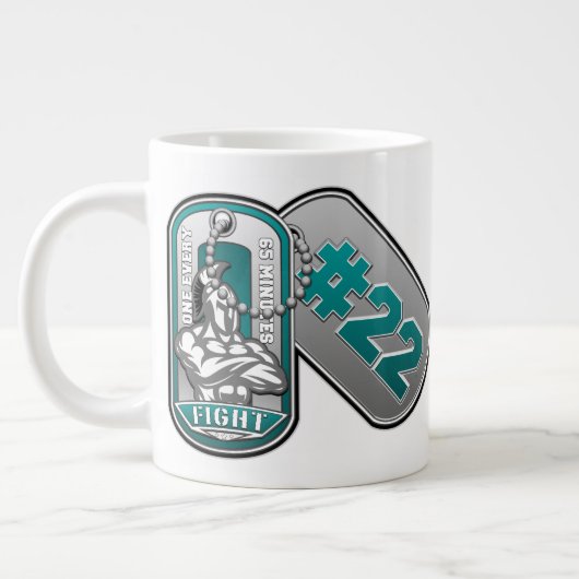 65分20oz ジャンボコーヒーマグカップ (左)