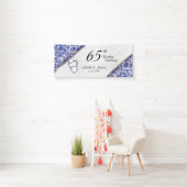 65周年サファイアブルー記念/誕生日 横断幕 (インサイチュ)