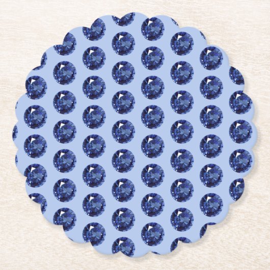 65周年サファイア ペーパーコースター (正面)