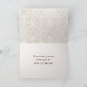 65周年ダマスクのスクラップブック カード (内部)