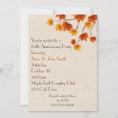 65周年パーティー 紅葉 招待状 (正面)