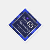 65周年結婚を迎える スタンダードカクテルナプキン (角)