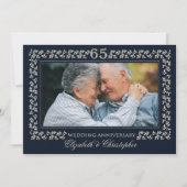 65周年結婚記念パーティー | オーダーメイド写真 招待状 (正面)