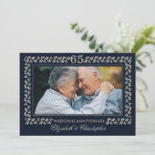 65周年結婚記念パーティー | オーダーメイド写真 招待状 (スタンド正面)