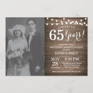 65周年結婚記念日のログウッド 招待状