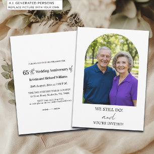 65周年結婚記念日の写真 招待状