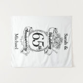 65周年結婚記念日の花 タペストリー (正面(横))