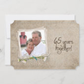 65周年結婚記念日オープンハウス 招待状 (正面)