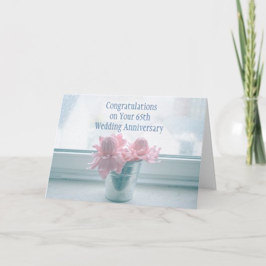 65周年結婚記念日カード カード (正面)