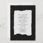 65周年結婚記念日パーティー 招待状 (裏面)