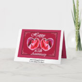 65周年結婚記念日 ハートフルなフエンの花 カード (裏面)