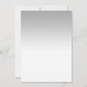 65周年結婚 – シルバーホワイト 招待状 (裏面)