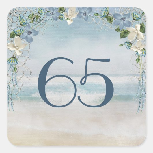 65周年記念の航海ネットとアーチ スクエアシール (正面)