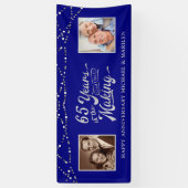 65周年記念サファイアブルーストリングライト写真 横断幕 (縦)