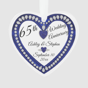65周年記念サファ結婚イアダイヤモンド記念品 オーナメント