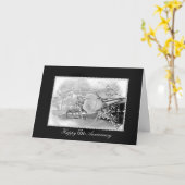 65周年記念シャンパンとバラ カード (黄色い花)