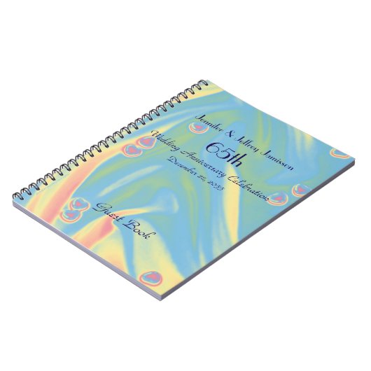 65周年記念パーティー予約ハートノート ノートブック (左側)