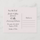 65周年記念ヴィンテージの花を保存 案内ポストカード (裏面)