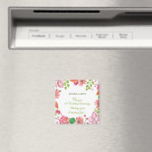 65周年記念結婚の花 マグネット (インサイチュ (食洗機))