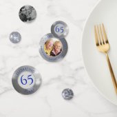 65周年記念結婚写真ブルーシルバー コンフェッティ (グループ)