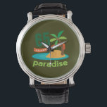 65周年記念結婚贈おもしろいり物 腕時計<br><div class="desc">このおもしろい「65年のパラダイス」ギフトは彼女素晴らしの記念日のためのギフトアイディアである。65年祝65周年の贈り物と一緒に。</div>