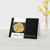 65周年記念結婚 – イエローローズ カード (黄色い花)