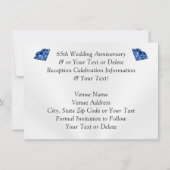 65周年記念 結婚記念日 保存日付カード 招待状 (裏面)