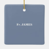 65周年調整のパーソナライズおめでとう セラミックオーナメント (裏面)