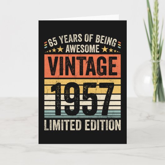65周年 オーセンティック ヴィンテージ 1957 カード (正面)