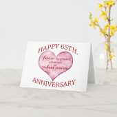 65周年 カード (黄色い花)