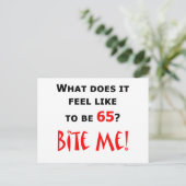 65噛め！ ポストカード (スタンド正面)