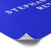 65年王室のの退職パーティーに青い応援 ポスター (角)