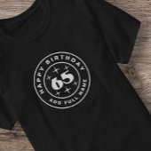 65年祝のハッピーバースデーTシャツ Tシャツ