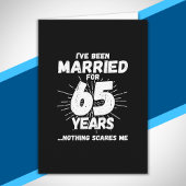 65年結婚してる夫婦のためのユーモアあふれる65周年記念ギフト カード
