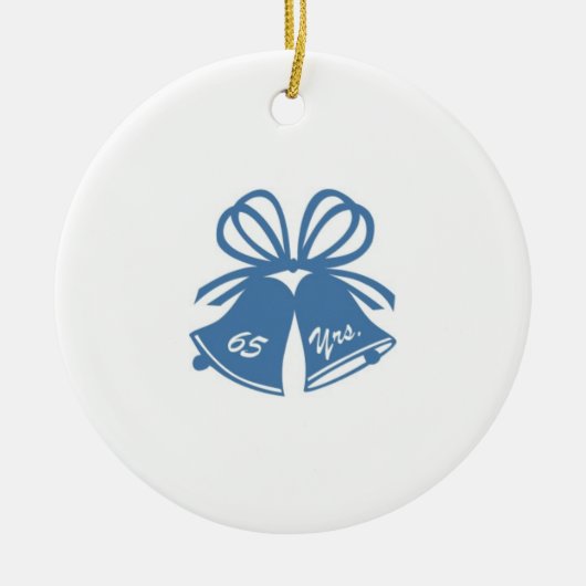 65年結婚記念 セラミックオーナメント (正面)