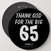 65感謝してい大の神ヨハネ16:21 缶バッジ (正面&裏面)