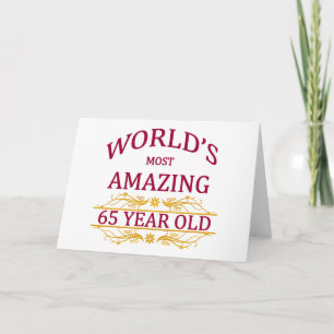 65日。誕生日 カード