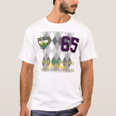 65歳で退職したゴルフは終日おもしろい Tシャツ (正面)