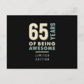 65歳にして最高の誕生日 - 65歳の誕生日 ポストカード (正面)