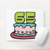 65歳のお誕生日ケーキ マウスパッド (マウス)