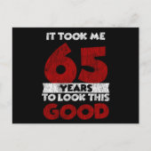 65歳のバデーが私を良く見せた65誕生日 ポストカード (正面)