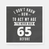 65歳のプレゼント | 65誕生日ギフトアイディア スタンダードランチョンナプキン (正面)
