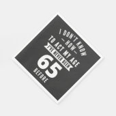 65歳のプレゼント | 65誕生日ギフトアイディア スタンダードランチョンナプキン (角)