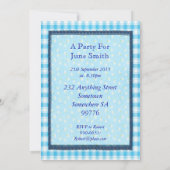 65歳の写真付き誕生日パーティー招待状 招待状 (裏面)