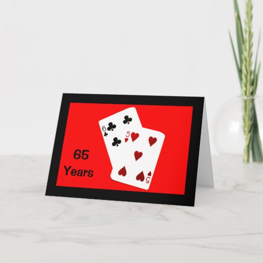 65歳の節目 おめでとうございます！記念カード カード (正面)