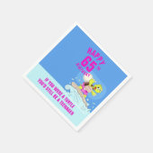 65歳の誕生日おもしろい引用文タートルナプキン スタンダードカクテルナプキン (角)