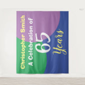 65歳の誕生日お祝いタペストリー タペストリー (正面)