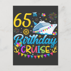 65歳の誕生日クルーズ バースデーパーティー ポストカード