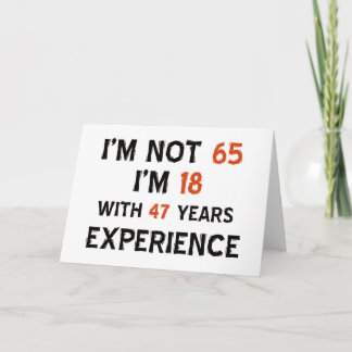 65歳の誕生日デザイン カード